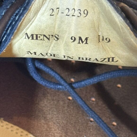 JOHNSTON & MURPHY J&M 1850 LEATHER SHEEPSKIN CASUAL SHOES Size 9M - Picture 9 of 10